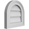 Ekena Millwork Round Top Surface Mount PVC Gable Vent w/ 2"W x 1-1/2"P Brickmould Frame, 12"W x 12"H GVPRT12X1202SN - alternate 3